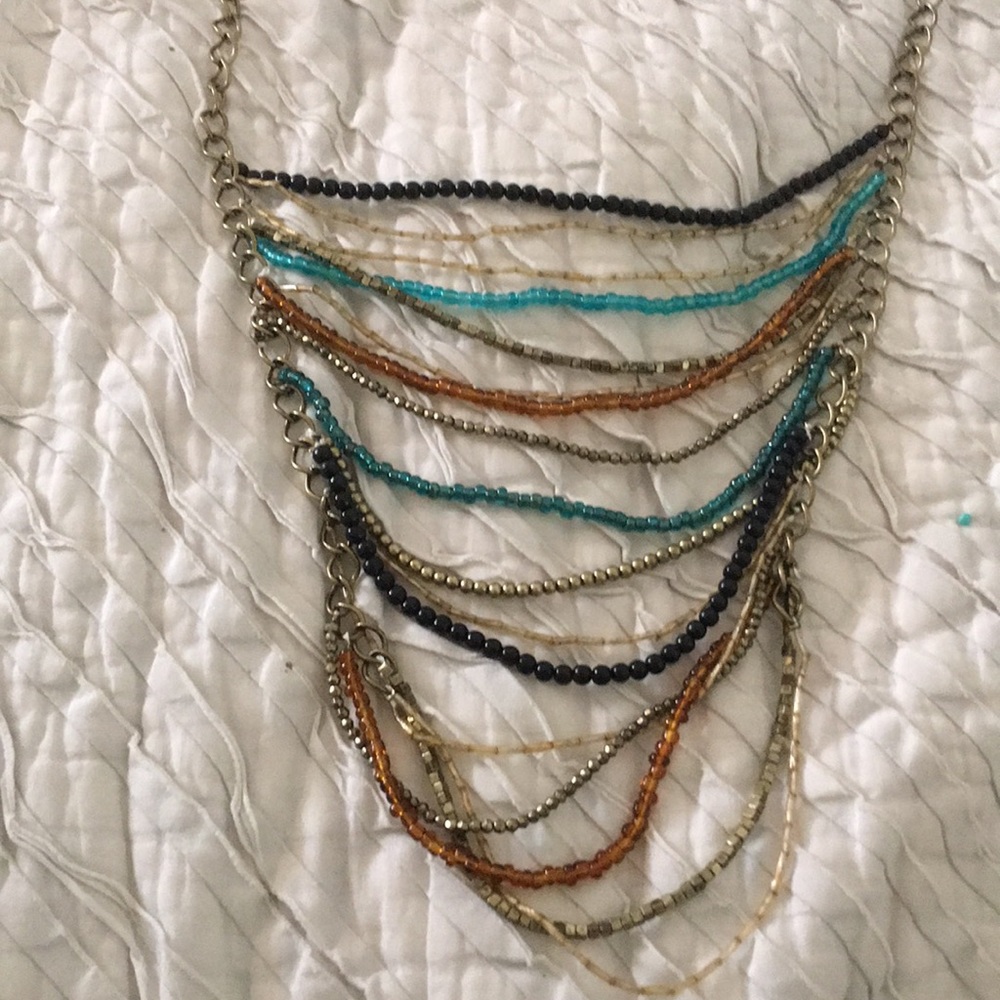 Long layered necklace